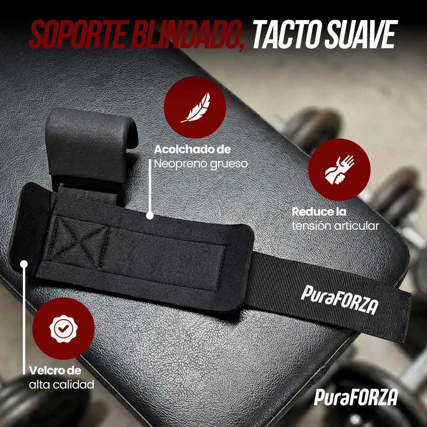 Weightlifting Hooks PuraFORZA, 5